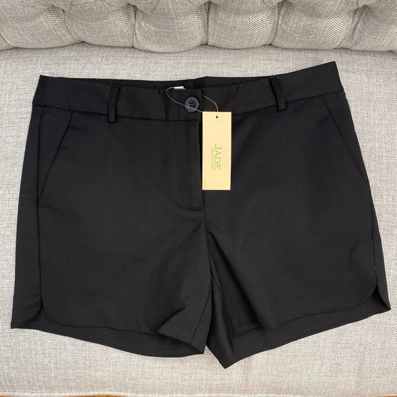 NWT Jade Side Round Short Black Classic and Dressy - Picture 1 of 3